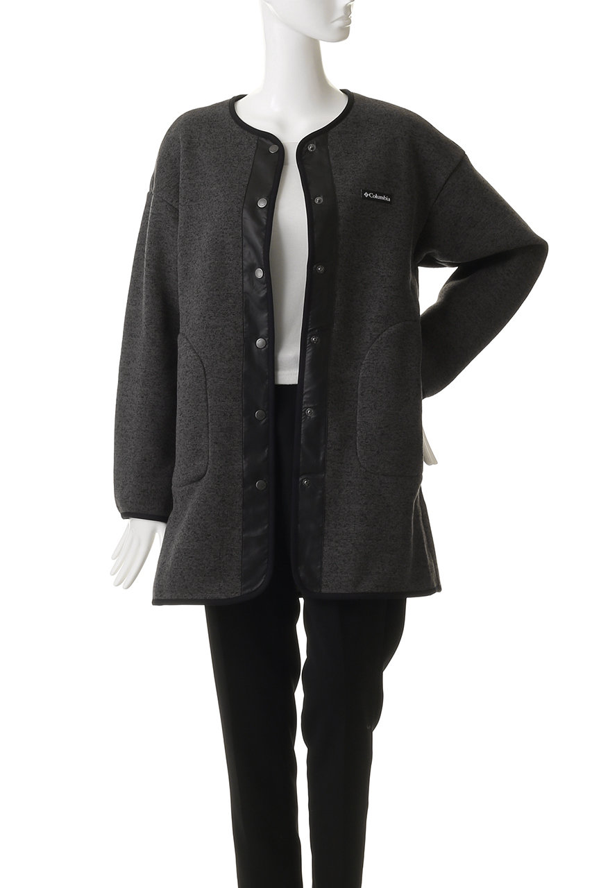 コロンビア ノーカラー ロングコートXL Columbia コロンビア ノーカラー ロングコートXL Columbia コロンビア