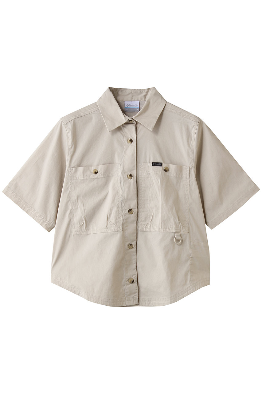 コロンビア/Columbiaのウィメンズブレアフォールズウーブンショートスリーブ(Dark Stone/AR5235)