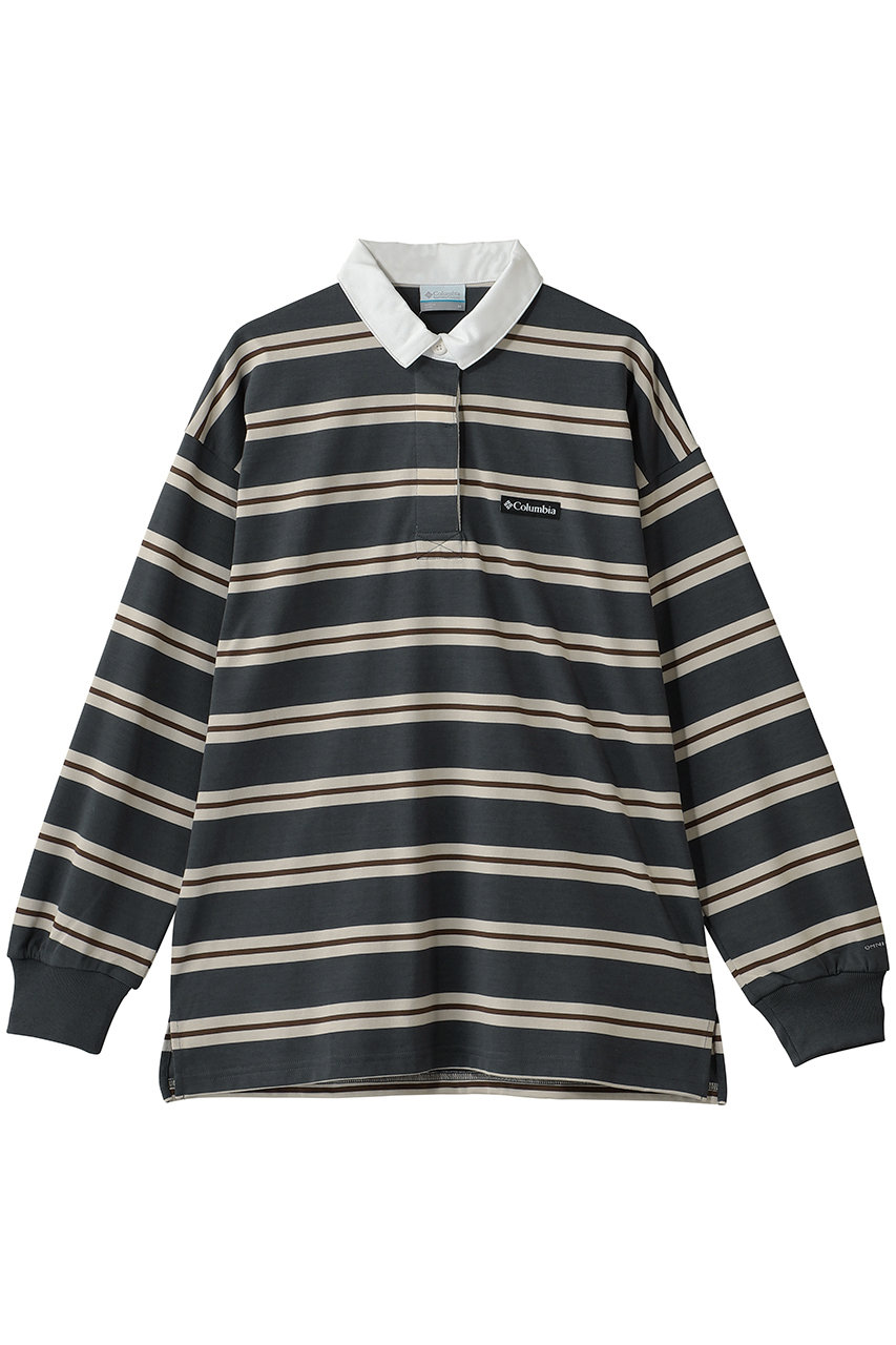 Columbia ウィメンズシュガーロックロングスリーブラグビー (Shark, M) コロンビア ELLE SHOP