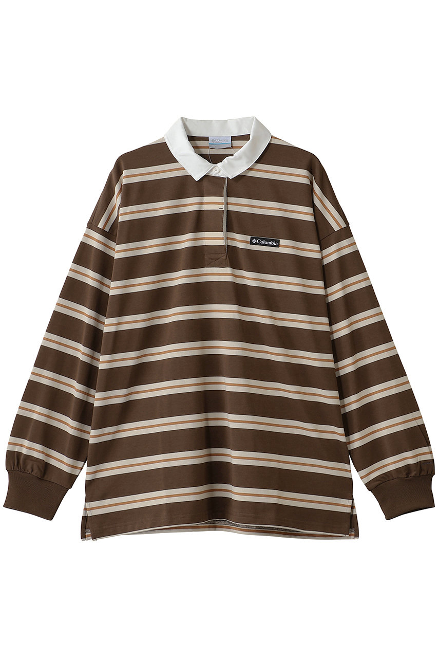 Columbia ウィメンズシュガーロックロングスリーブラグビー (Tobacco, S) コロンビア ELLE SHOP