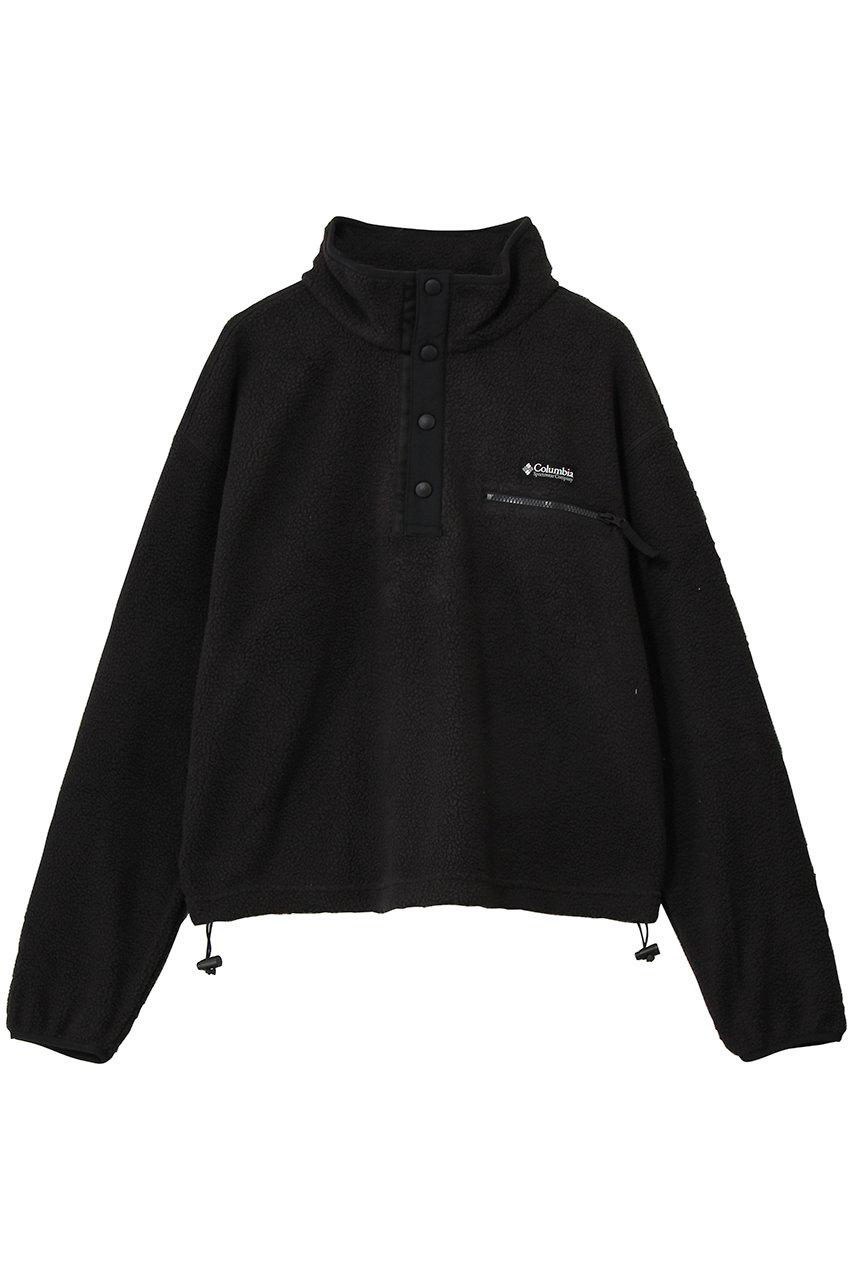 Columbia ウィメンズヘルべチアIIプリントクロップドハーフスナップ (Black, L) コロンビア ELLE SHOP