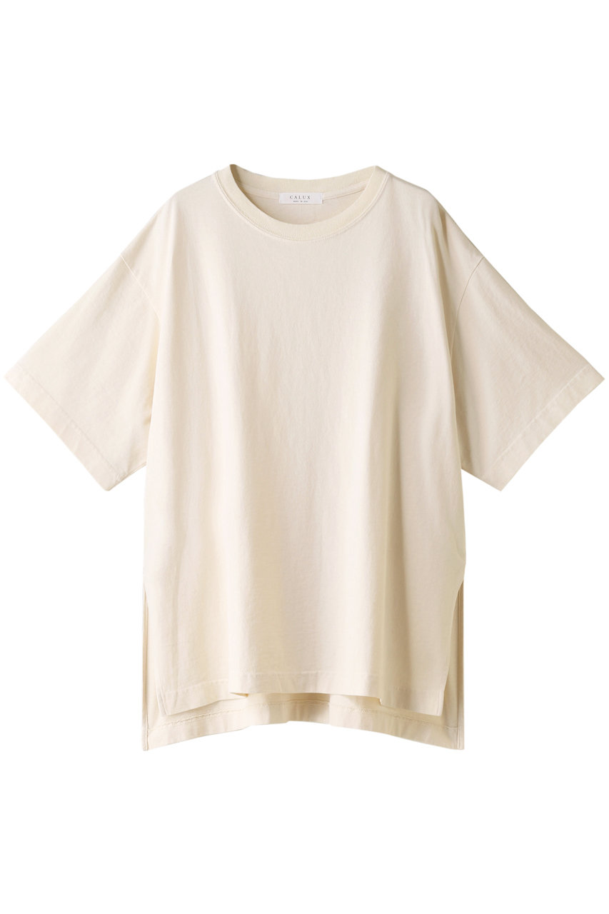 GALLARDAGALANTE 【CALUX】BIG Tシャツ（別注） (アイボリー, F) ガリャルダガランテ ELLE SHOP