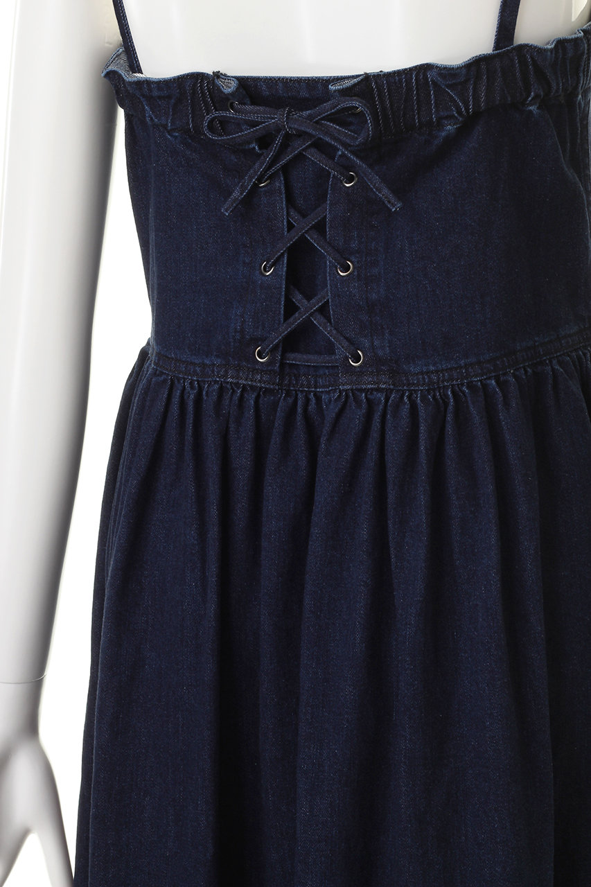 Gallardagalante ガリャルダガランテ デニムビスチェワンピース インディゴ の通販 Elleshop エル ショップ