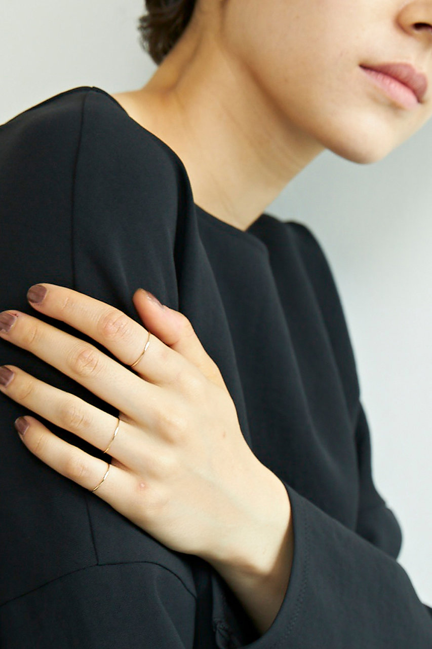 Gallardagalante ガリャルダガランテ 2 718 イノセント3連リング イエローゴールド の通販 Elleshop エル ショップ