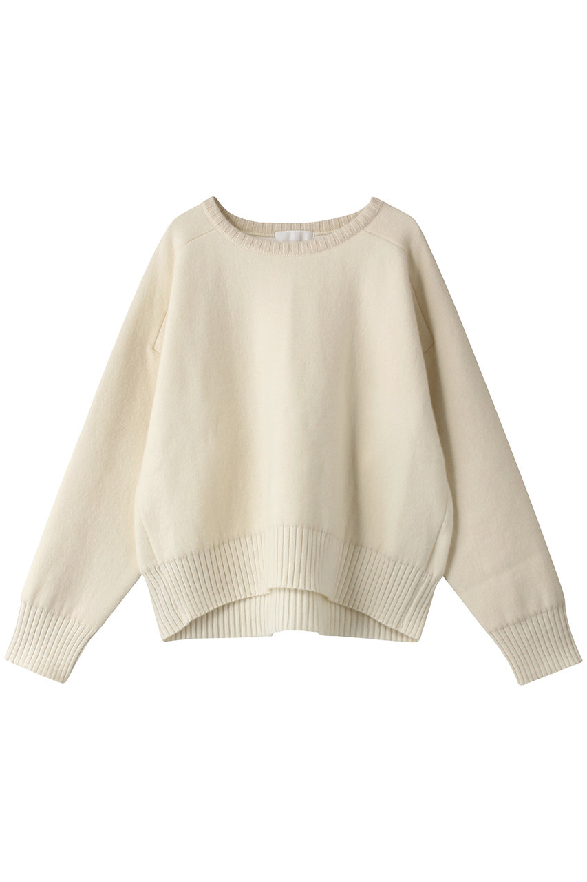 Gallardagalante ガリャルダガランテ 大草直子さんコラボ カシミヤダブルフェイスニット オフホワイト の通販 Elleshop エル ショップ