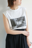 ノースリーブフォトTシャツ/metro