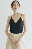 【La nature linge】ラウンドVキャミソール