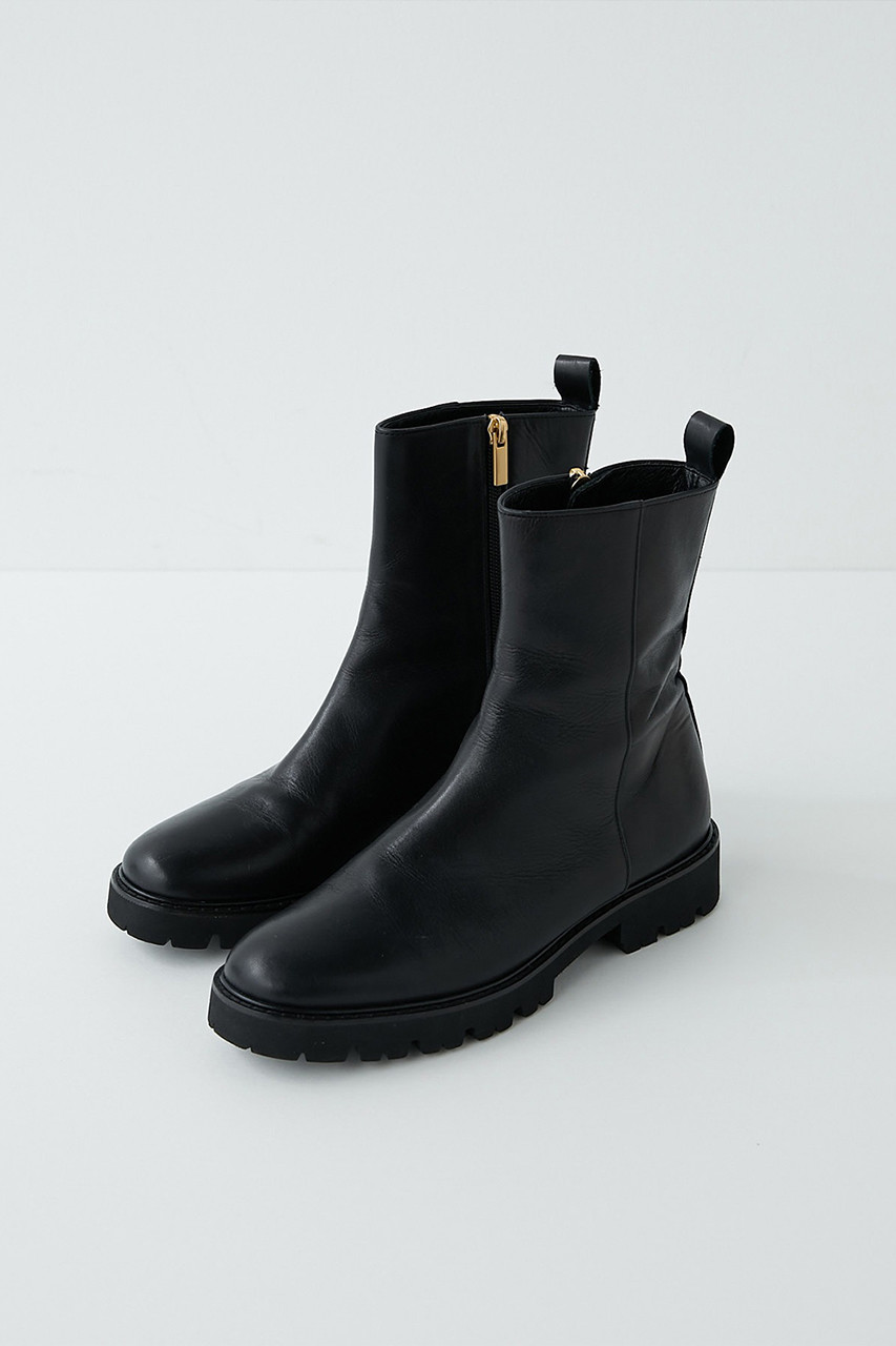 ＜ELLE SHOP＞ GALLARDAGALANTE 【2.718】コンバットブーツ (ブラック 38(24-24.5ｃｍ)) ガリャルダガランテ ELLE SHOP