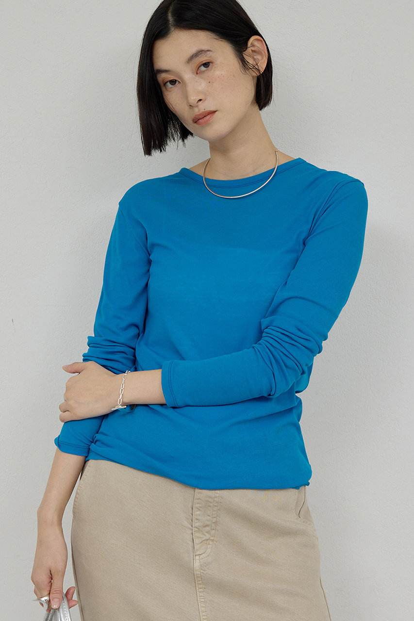 ガリャルダガランテ/GALLARDAGALANTEの【La nature linge】NEWロングスリーブTシャツ(ブルー/GGZ5032206A0002)