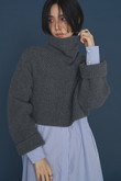 ショートタートルニット