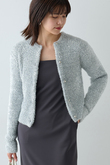 フェザーラメカーディガン