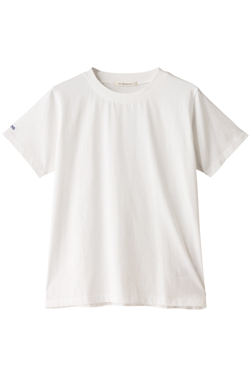 GALLARDAGALANTE 袖刺繍Tシャツ (ホワイト, F) ガリャルダガランテ ELLE SHOP