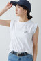 【予約販売】ノースリーブロゴTシャツ ガリャルダガランテ/GALLARDAGALANTE ホワイト