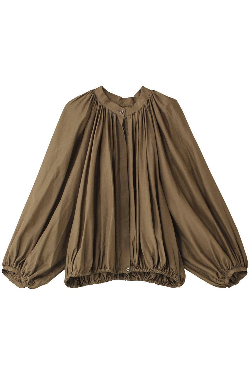 ガリャルダガランテ/GALLARDAGALANTEの【HERITANOVUM】ギャザーラグランブラウス(カーキ/GGZ1042304A0006)
