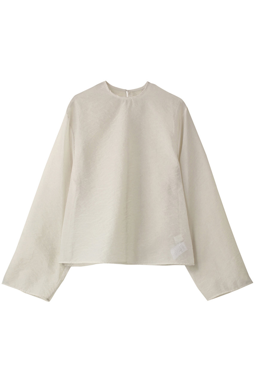 GALLARDAGALANTE シアークルーネックブラウス (ホワイト, F) ガリャルダガランテ ELLE SHOP GALLARDAGALANTE シアークルーネックブラウス (ホワイト, F) ガリャルダガランテ ELLE SHOP