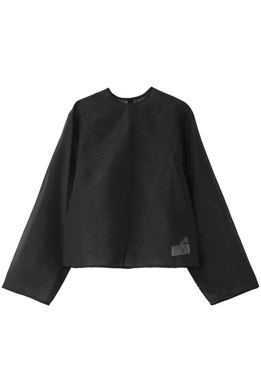 GALLARDAGALANTE シアークルーネックブラウス (ブラック, F) ガリャルダガランテ ELLE SHOP GALLARDAGALANTE シアークルーネックブラウス (ブラック, F) ガリャルダガランテ ELLE SHOP