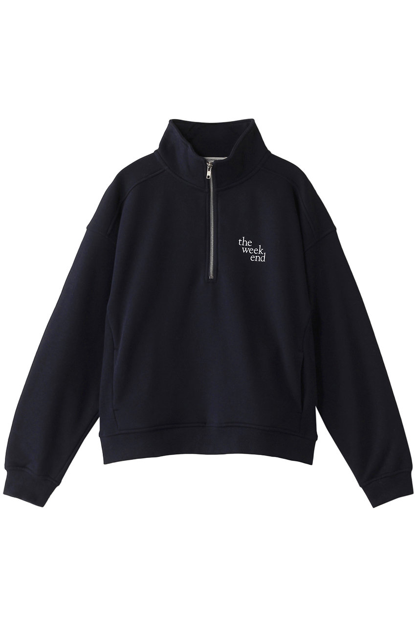 GALLARDAGALANTE ハーフZIP裏起毛スウェット (ネイビー, F) ガリャルダガランテ ELLE SHOP GALLARDAGALANTE ハーフZIP裏起毛スウェット (ネイビー, F) ガリャルダガランテ ELLE SHOP
