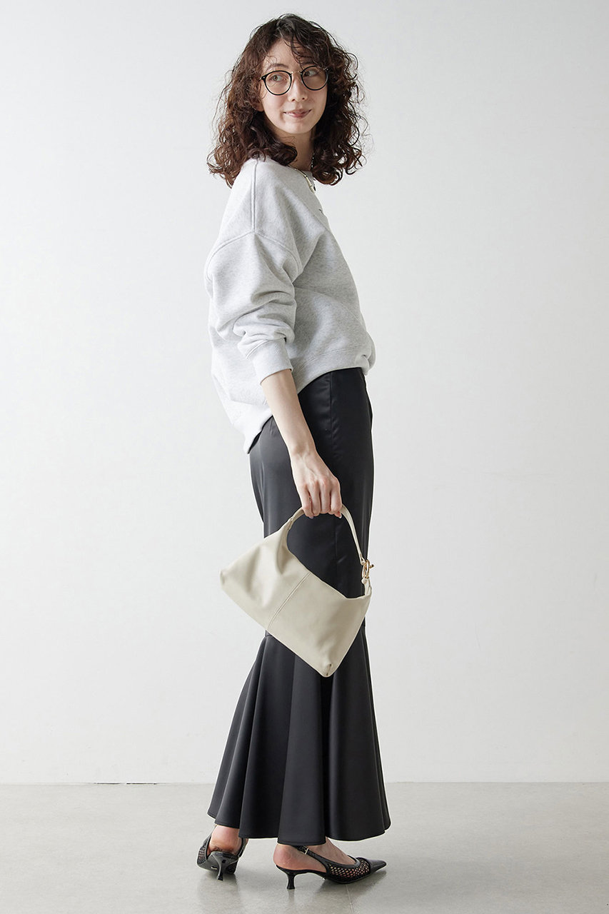 ガリャルダガランテ GALLARDAGALANTE/切り替えドッキングウールワンピース  高級 ガリャルダガランテ ロング フレア スカート ドッキング 切替 F