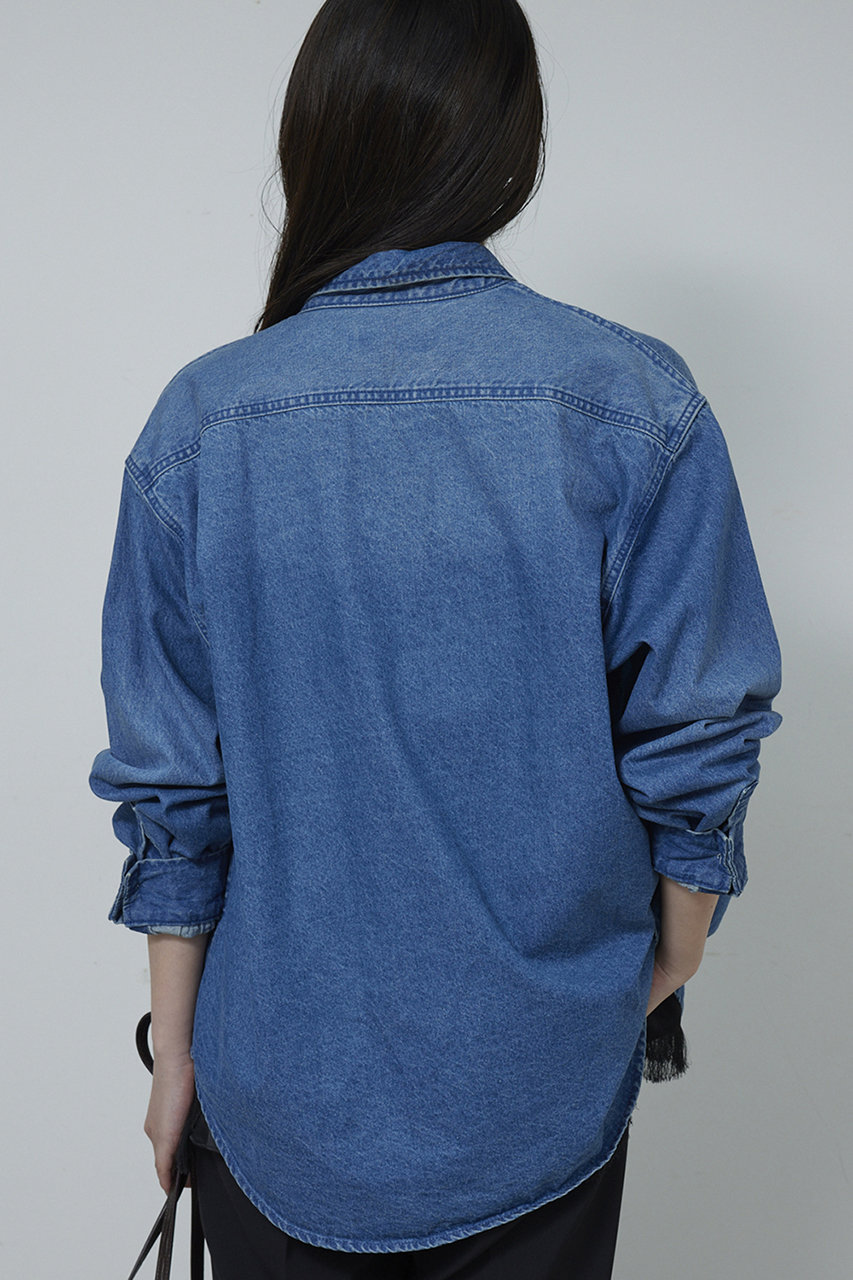 GALLARDAGALANTE(ガリャルダガランテ)｜デニムシャツ/ブルー の通販