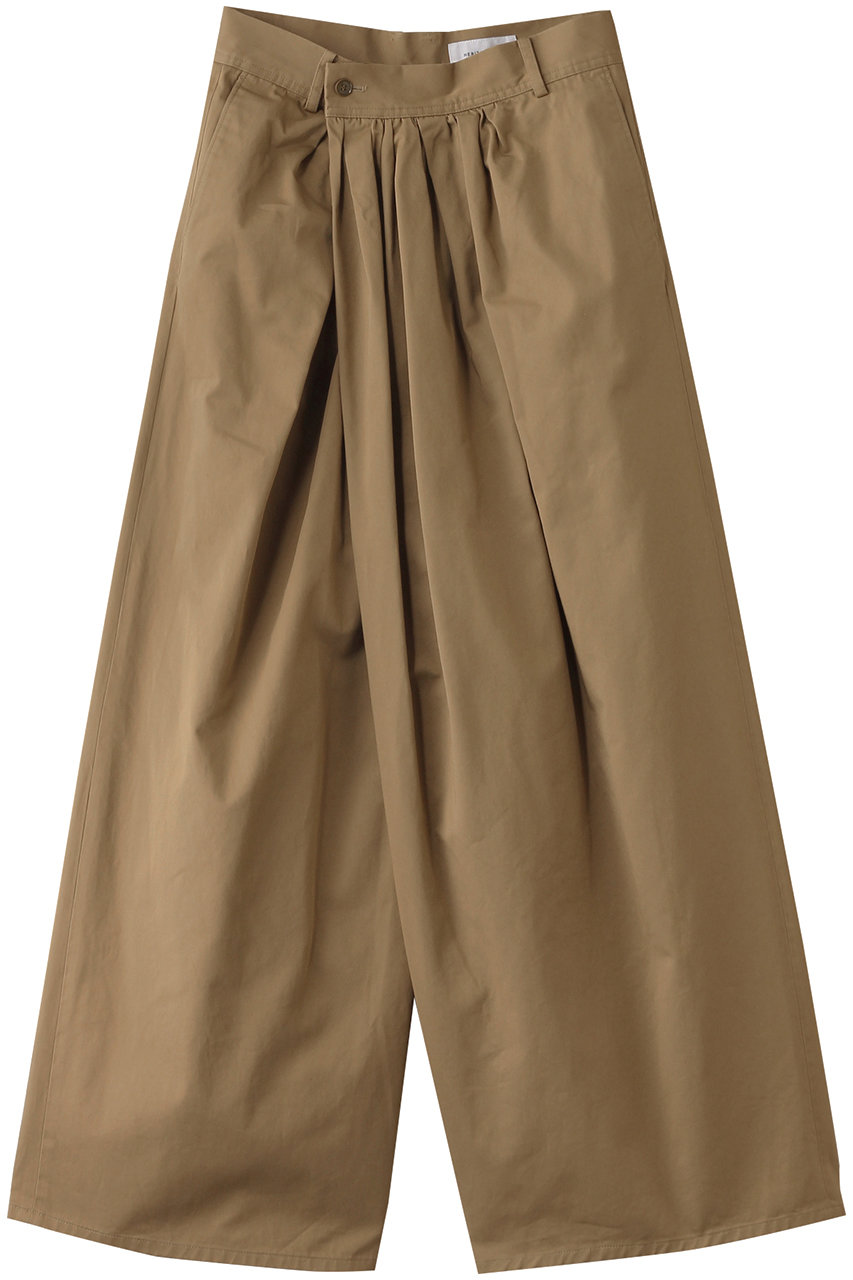 GALLARDAGALANTE 【HERITANOVUM】ギャザーチノパンツ (ベージュ, 0) ガリャルダガランテ ELLE SHOP GALLARDAGALANTE 【HERITANOVUM】ギャザーチノパンツ (ベージュ, 0) ガリャルダガランテ ELLE SHOP