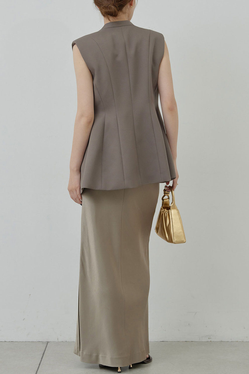 GALLARDAGALANTE(ガリャルダガランテ)｜ウエストタックジレ/モカ