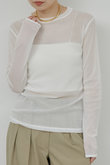 【La nature linge】シアーチュールトップス