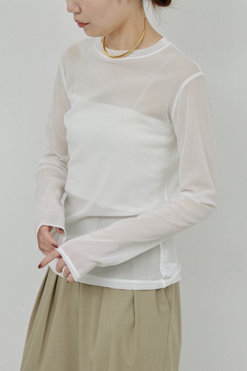 【ガリャルダガランテ】【La nature linge】シアーチュールトップス La nature linge】シアーチュールトップス | GALLARDAGALANTE(ガ