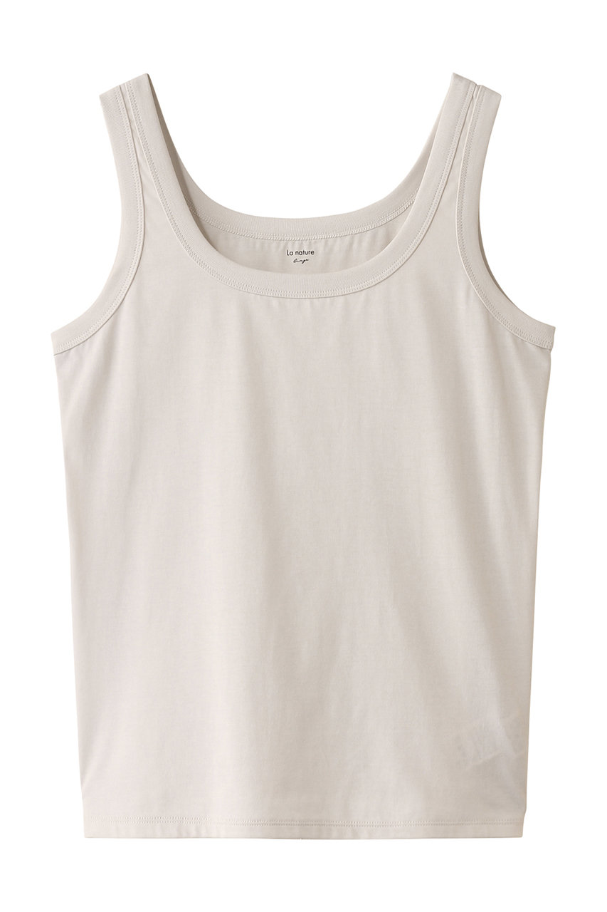 GALLARDAGALANTE 【La nature linge】スクエアタンク (グレージュ, F) ガリャルダガランテ ELLE SHOP GALLARDAGALANTE 【La nature linge】スクエアタンク (グレージュ, F) ガリャルダガランテ ELLE SHOP