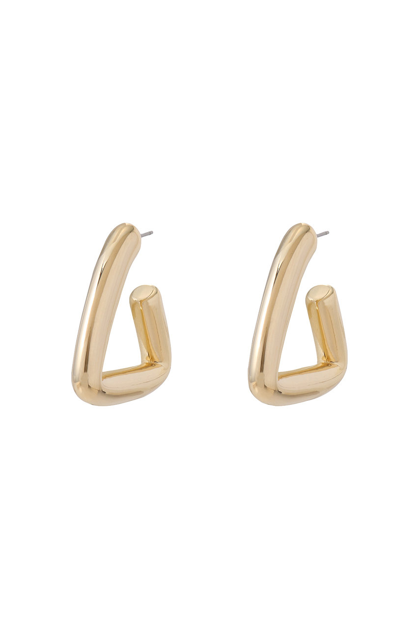 GALLARDAGALANTE トライアングルフープピアス (ゴールド, F) ガリャルダガランテ ELLE SHOP GALLARDAGALANTE トライアングルフープピアス (ゴールド, F) ガリャルダガランテ ELLE SHOP