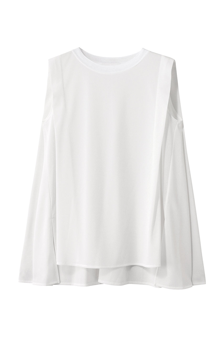 GALLARDAGALANTE バックフレアカットソー (ホワイト, F) ガリャルダガランテ ELLE SHOP GALLARDAGALANTE バックフレアカットソー (ホワイト, F) ガリャルダガランテ ELLE SHOP