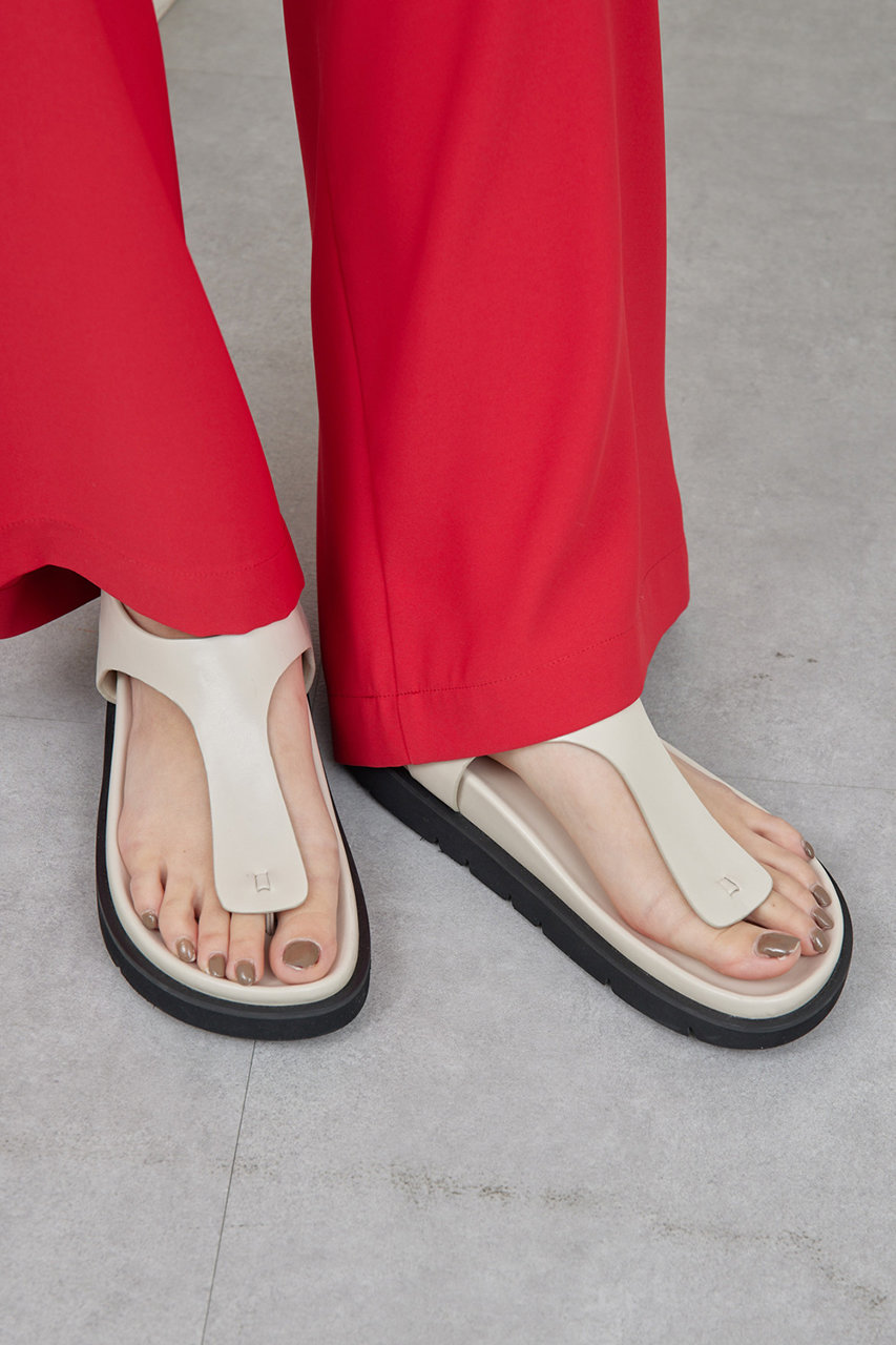 GALLARDAGALANTE 【2.718】トングサンダル (アイボリー, 36(23-23.5cm)) ガリャルダガランテ ELLE SHOP GALLARDAGALANTE 【2.718】トングサンダル (アイボリー, 36(23-23.5cm)) ガリャルダガランテ ELLE SHOP