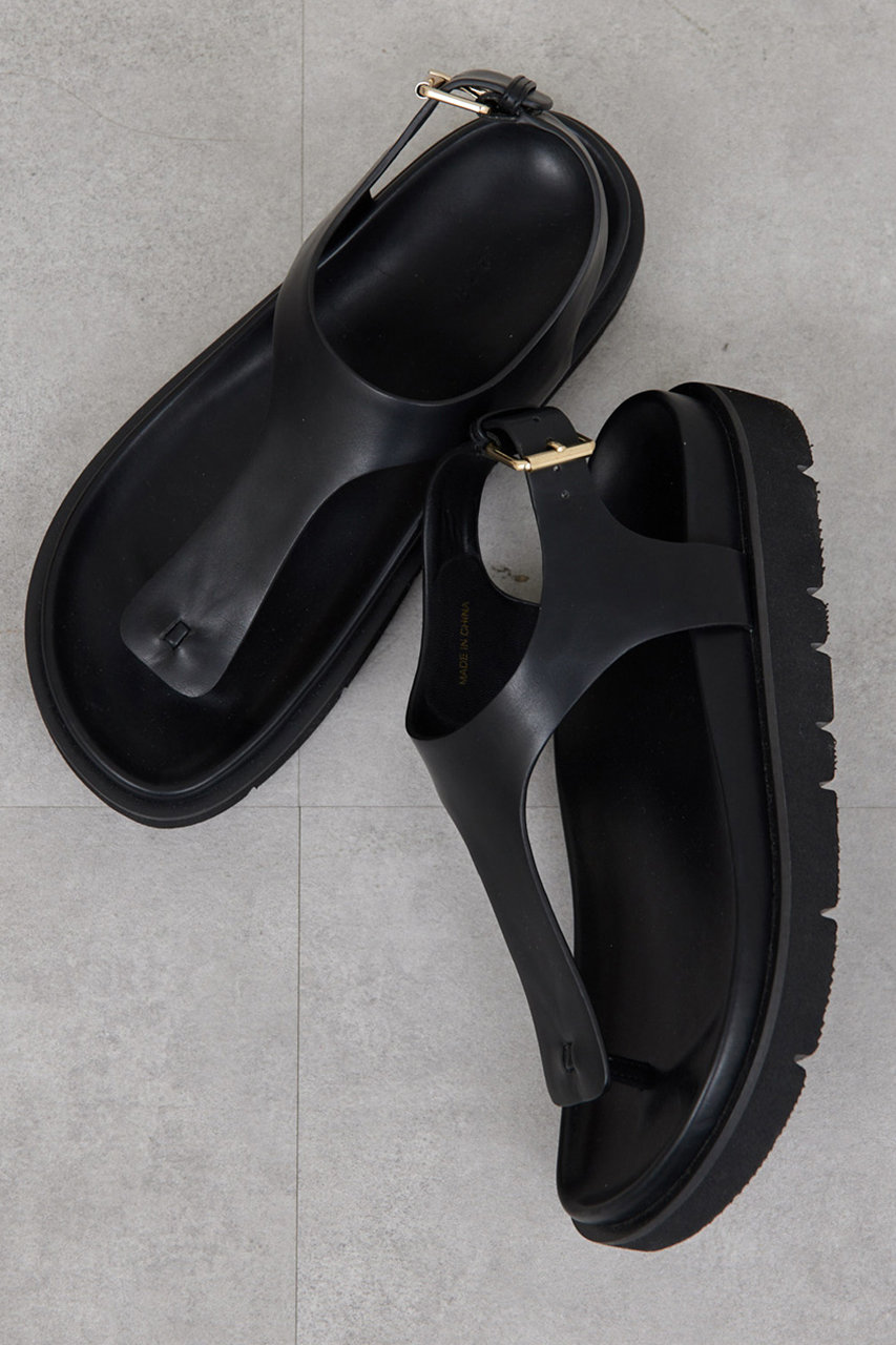 GALLARDAGALANTE 【2.718】トングサンダル (ブラック, 36(23-23.5cm)) ガリャルダガランテ ELLE SHOP GALLARDAGALANTE 【2.718】トングサンダル (ブラック, 36(23-23.5cm)) ガリャルダガランテ ELLE SHOP