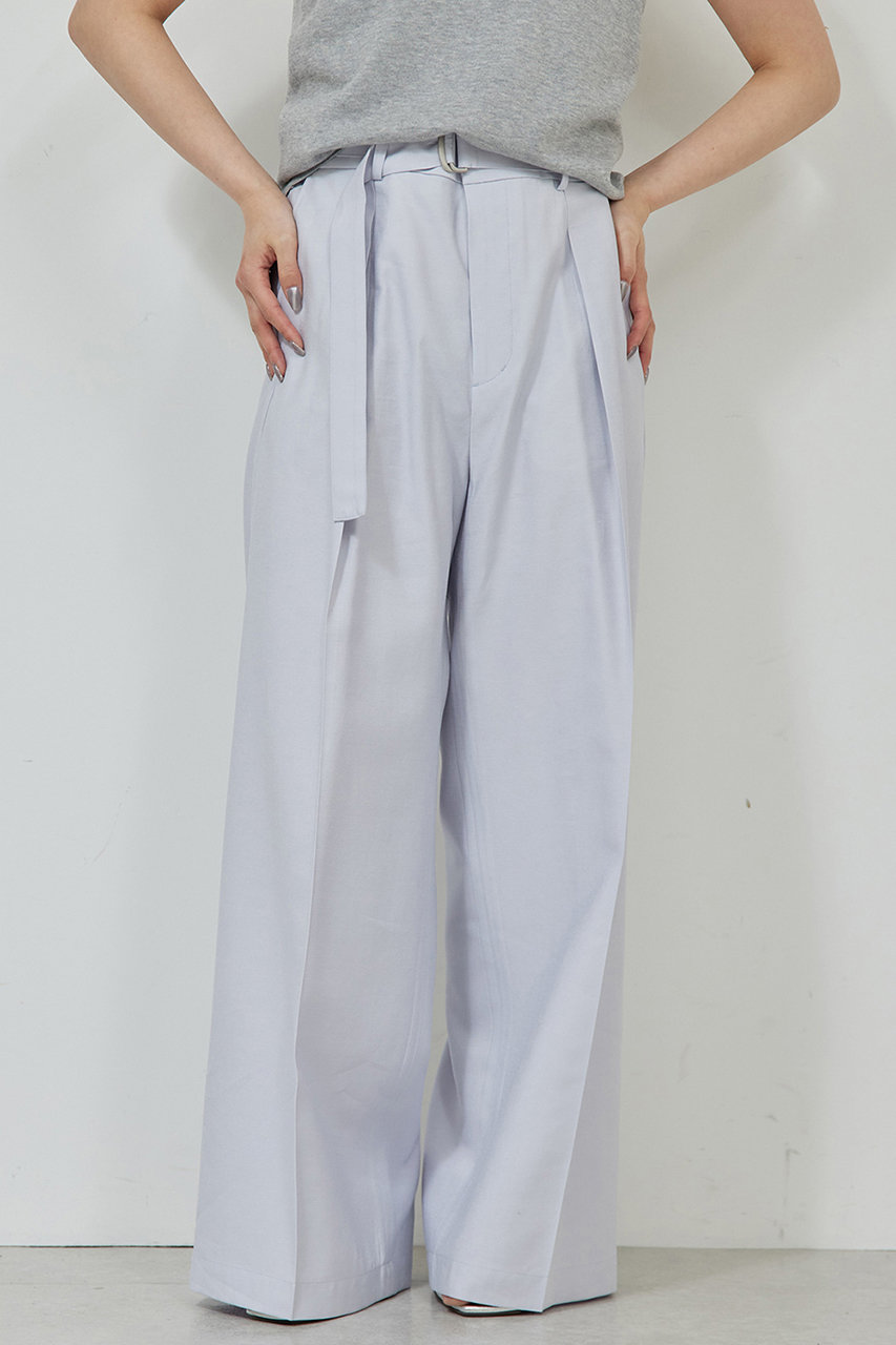GALLARDAGALANTE 【HERITANOVUM】ベルトワイドパンツ (パープル, 1) ガリャルダガランテ ELLE SHOP GALLARDAGALANTE 【HERITANOVUM】ベルトワイドパンツ (パープル, 1) ガリャルダガランテ ELLE SHOP