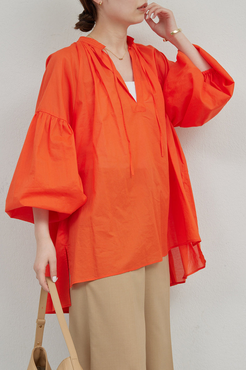 GALLARDAGALANTE コットンローンチュニック (オレンジ, F) ガリャルダガランテ ELLE SHOP GALLARDAGALANTE コットンローンチュニック (オレンジ, F) ガリャルダガランテ ELLE SHOP
