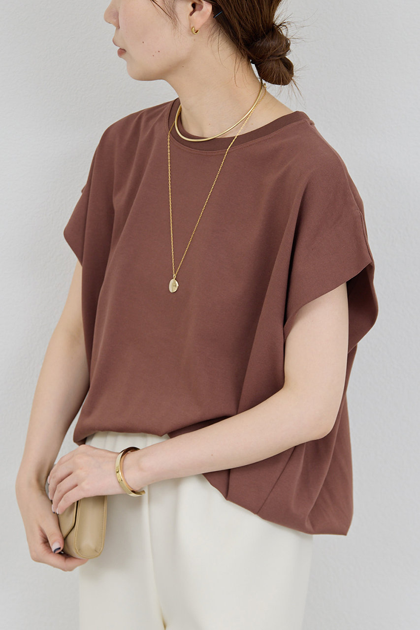 GALLARDAGALANTE タックコクーンTシャツ (ブラウン, F) ガリャルダガランテ ELLE SHOP GALLARDAGALANTE タックコクーンTシャツ (ブラウン, F) ガリャルダガランテ ELLE SHOP
