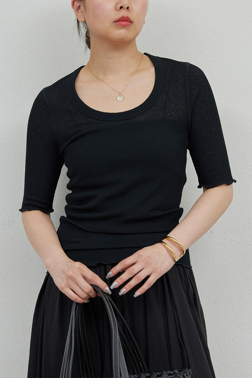 【La nature linge】シアーワッフルTee