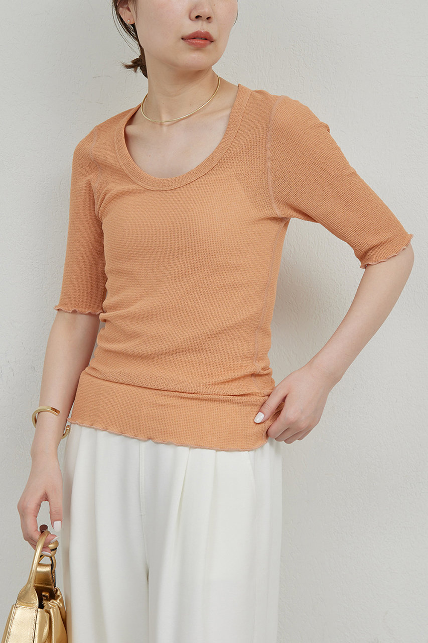 【La nature linge】シアーワッフルTee