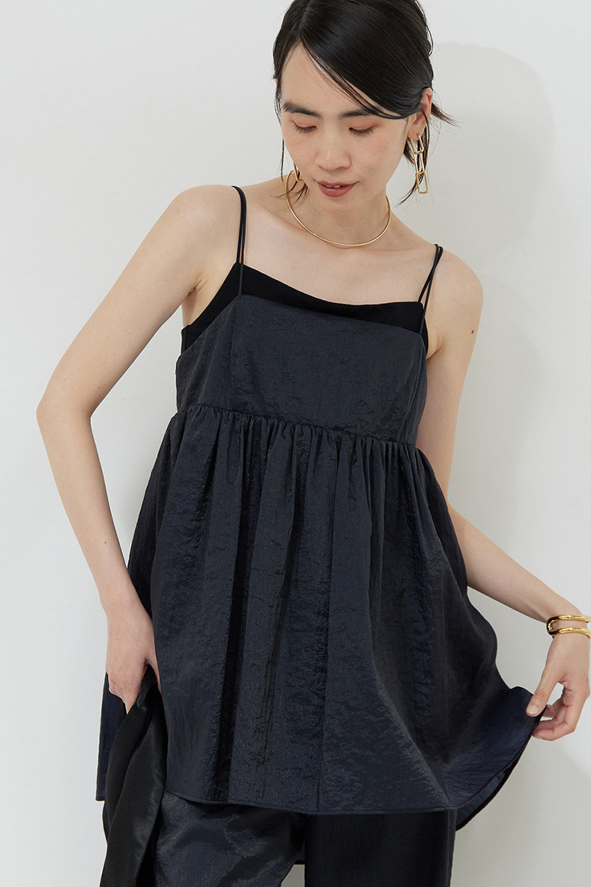 GALLARDAGALANTE ペプラムキャミ (ネイビー, F) ガリャルダガランテ ELLE SHOP GALLARDAGALANTE ペプラムキャミ (ネイビー, F) ガリャルダガランテ ELLE SHOP
