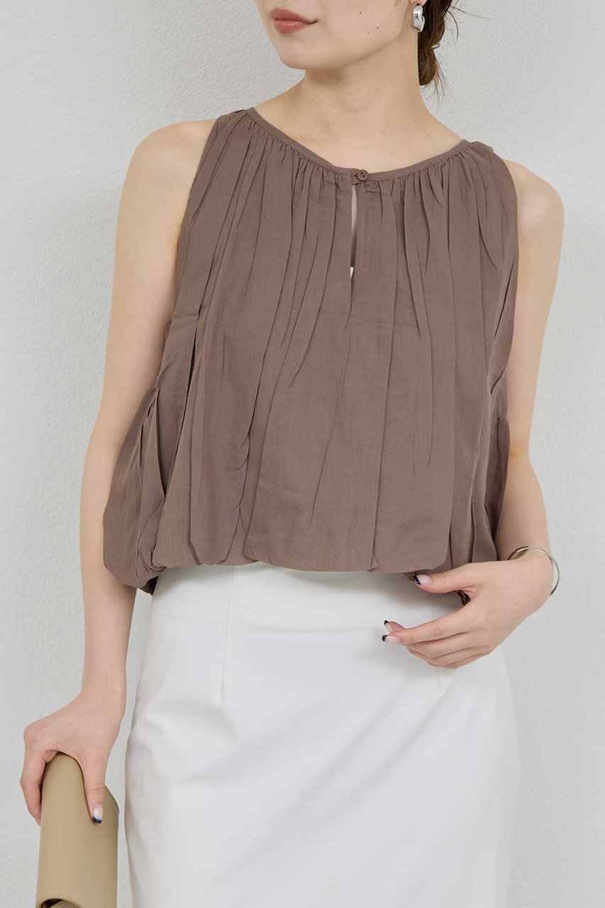 GALLARDAGALANTE 【WALANCE】オーガニックコットンバルーンブラウス (ブラウン, F) ガリャルダガランテ ELLE SHOP GALLARDAGALANTE 【WALANCE】オーガニックコットンバルーンブラウス (ブラウン, F) ガリャルダガランテ ELLE SHOP