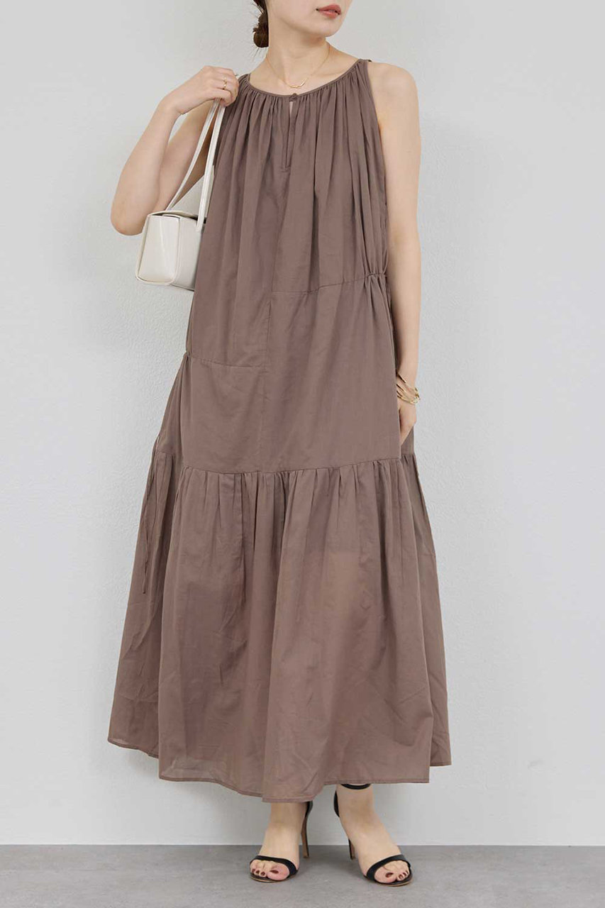 GALLARDAGALANTE 【WALANCE】オーガニックコットンワンピース (ブラウン, F) ガリャルダガランテ ELLE SHOP GALLARDAGALANTE 【WALANCE】オーガニックコットンワンピース (ブラウン, F) ガリャルダガランテ ELLE SHOP