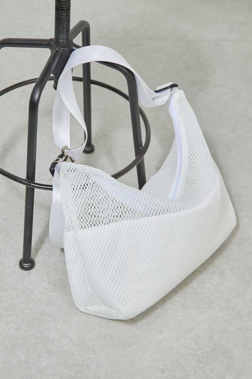 GALLARDAGALANTE 【2.718】メッシュクロスボディバッグ (ホワイト, F) ガリャルダガランテ ELLE SHOP GALLARDAGALANTE 【2.718】メッシュクロスボディバッグ (ホワイト, F) ガリャルダガランテ ELLE SHOP