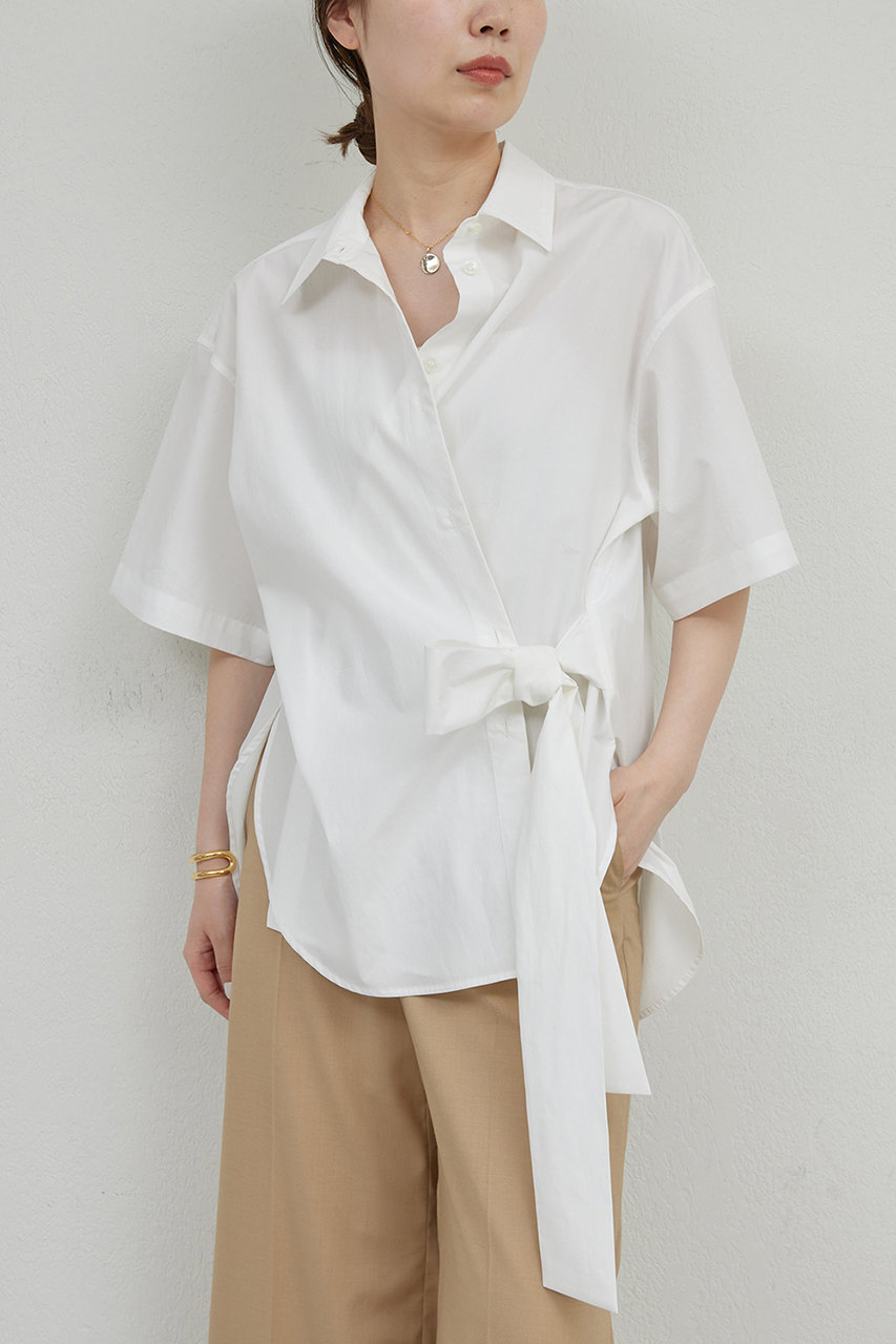 GALLARDAGALANTE 【HERITANOVUM】タイプライタータイドシャツ (ホワイト, F) ガリャルダガランテ ELLE SHOP GALLARDAGALANTE 【HERITANOVUM】タイプライタータイドシャツ (ホワイト, F) ガリャルダガランテ ELLE SHOP