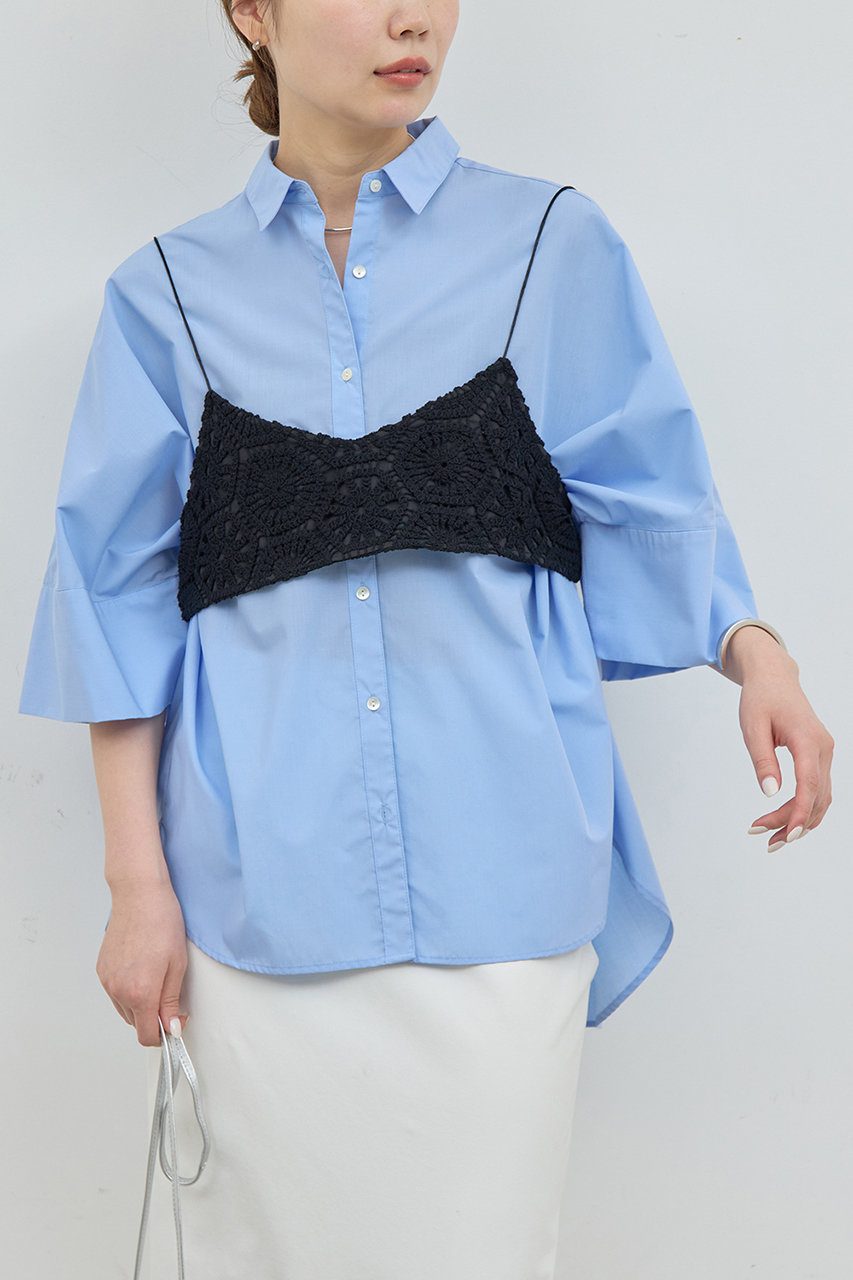 【新品】GALLARDAGALANTE ガリャルダガランテ　クロシェ風ビスチェ GALLARDAGALANTE｜【セットアップ対応】クロシェレースビスチェ
