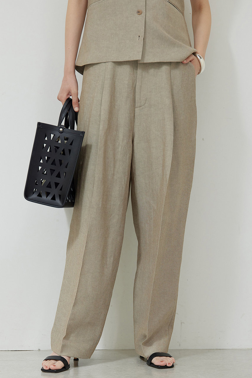 【セットアップ対応】リネン混コクーンパンツ