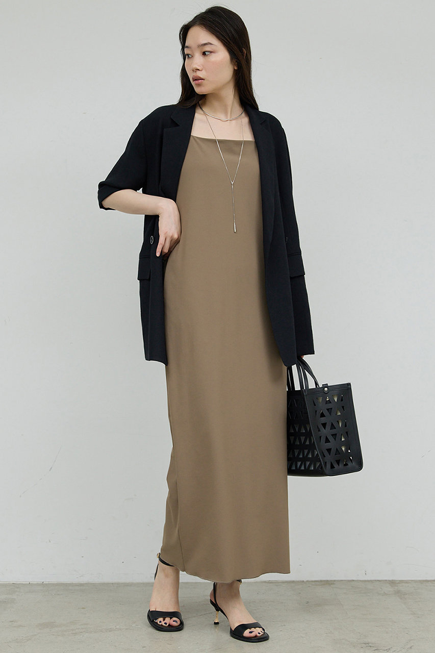 GALLARDAGALANTE ストレッチマキシキャミワンピース (カーキ, 0) ガリャルダガランテ ELLE SHOP GALLARDAGALANTE ストレッチマキシキャミワンピース (カーキ, 0) ガリャルダガランテ ELLE SHOP
