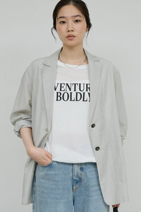 美品　ELLE ジャケット ELLE Tailored Jacket Single Fully Lined 38 M Brown Dark MN