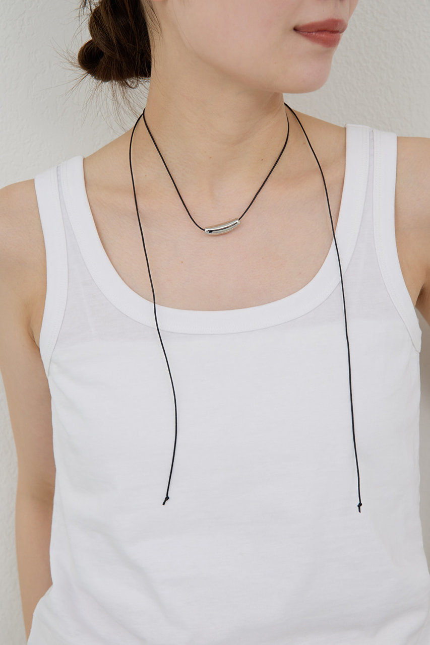 GALLARDAGALANTE パイプコードネックレス (シルバー, F) ガリャルダガランテ ELLE SHOP GALLARDAGALANTE パイプコードネックレス (シルバー, F) ガリャルダガランテ ELLE SHOP