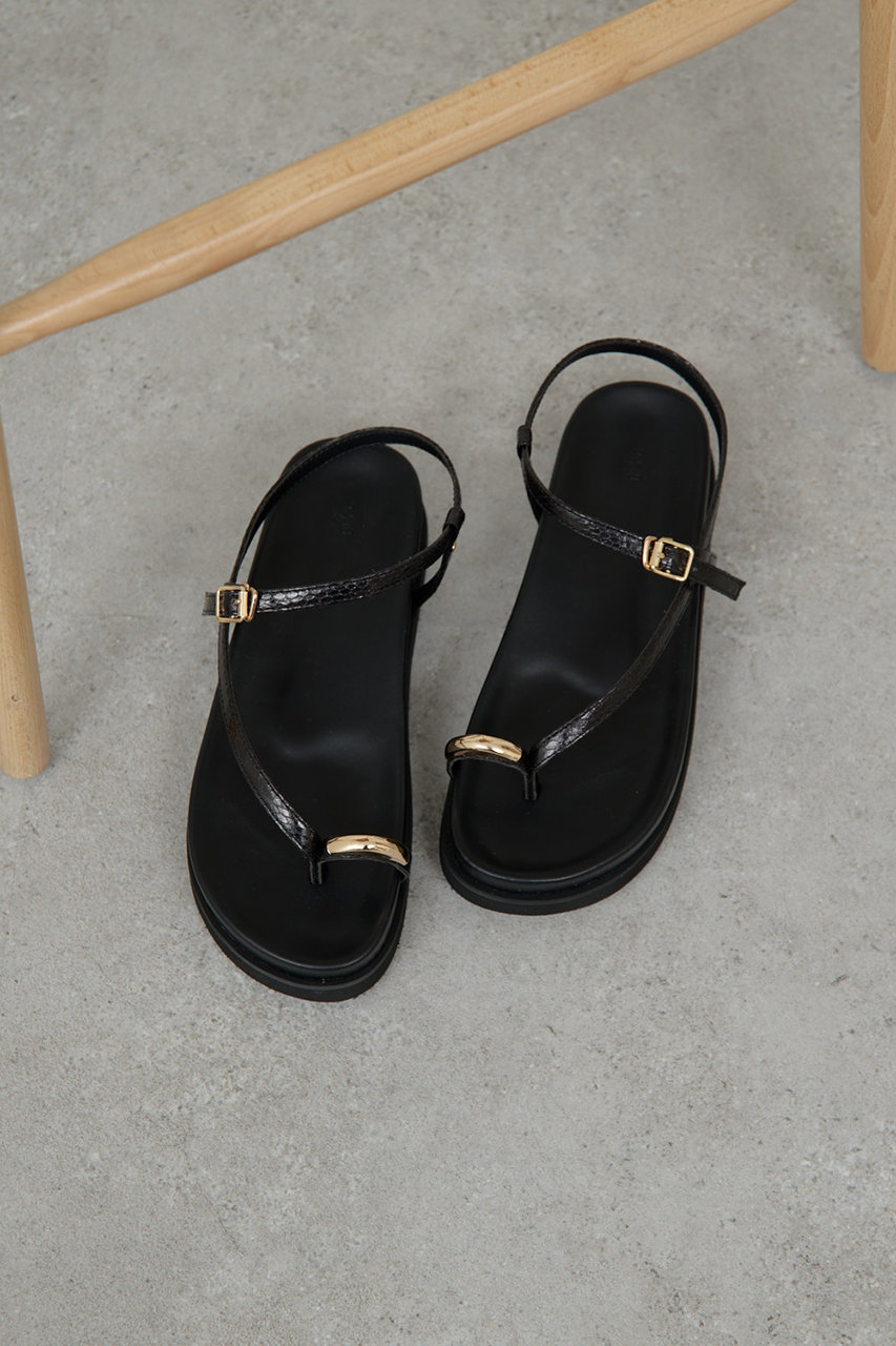 GALLARDAGALANTE 【2.718】パイソンコードサンダル (ブラック, 37(23.5-24cm)) ガリャルダガランテ ELLE SHOP GALLARDAGALANTE 【2.718】パイソンコードサンダル (ブラック, 37(23.5-24cm)) ガリャルダガランテ ELLE SHOP