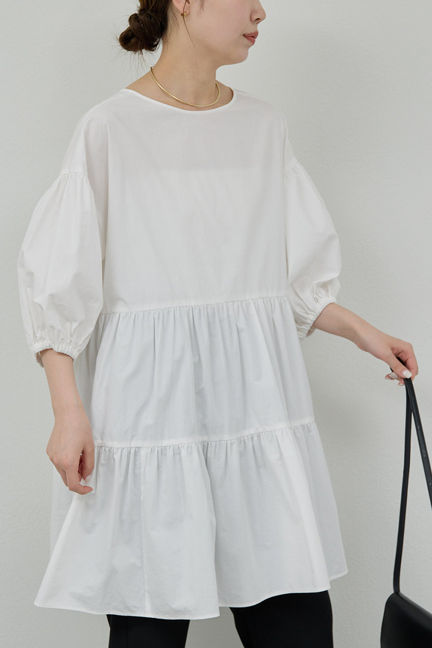 GALLARDAGALANTE ティアードチュニック (ホワイト, F) ガリャルダガランテ ELLE SHOP GALLARDAGALANTE ティアードチュニック (ホワイト, F) ガリャルダガランテ ELLE SHOP