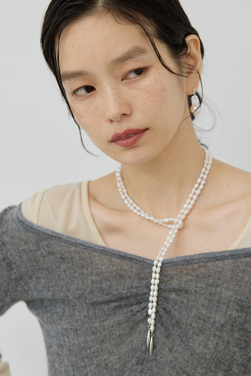 GALLARDAGALANTE 【25th記念アイテム】【2.718】パールラリエッタネックレス (ホワイト, F) ガリャルダガランテ ELLE SHOP